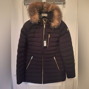 MOOSE KNUCKLES Roselawn down jacket with fur hood
